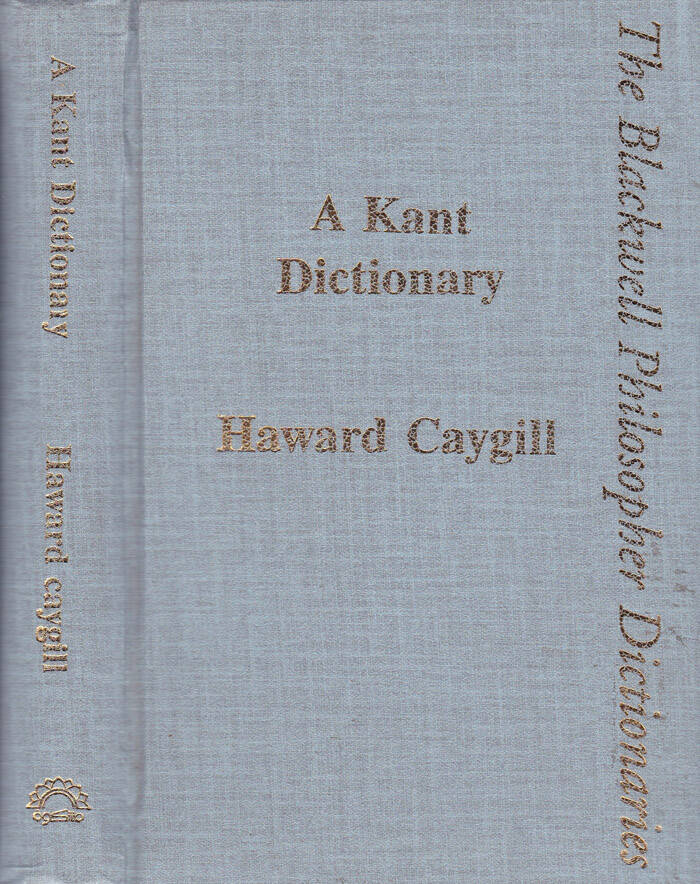 A Kant Dictionary  - معجم كانت - 1