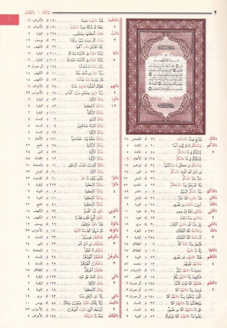 Ed-Delilül-Müfehres li-Elfazil-Kuranil-Kerim bi-Haşiyetil-Mushafiş-Şerif - الدليل المفهرس لألفاظ القرآن الكريم - 2