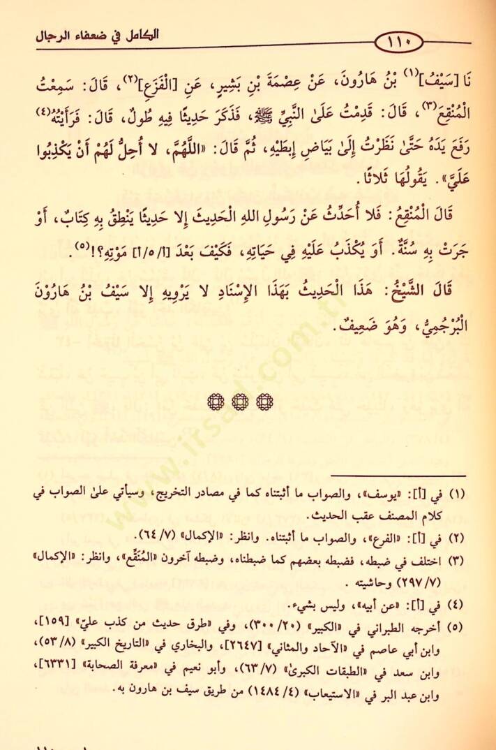 El-Kamil fi Duafair-Rical  - الكامل في ضعفاء الرجال - 4