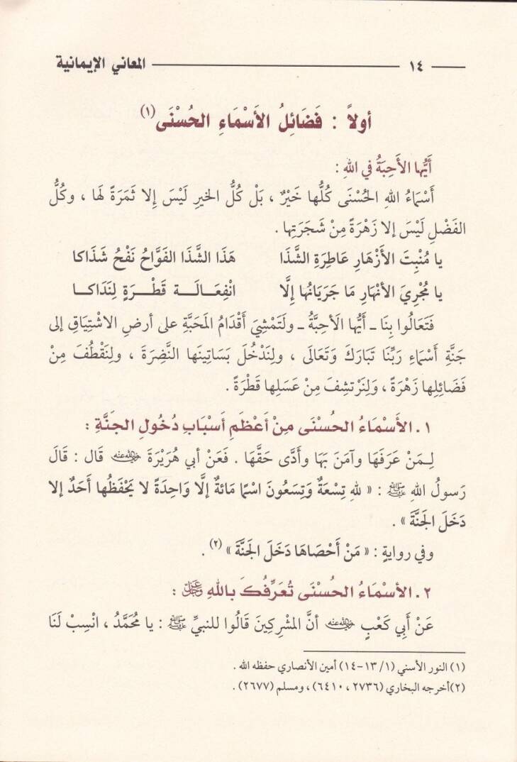 El-Meanil-İmaniyye fi Şerhil-Esmail-Hüsna Er-Rebbaniyye - المعاني الإيمانية في شرح الأسماء الحسنى الربانية - 3