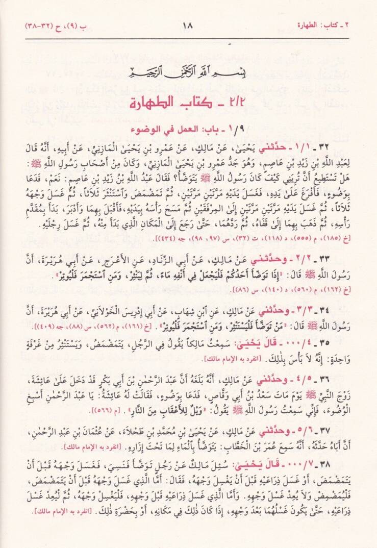 El-Muvatta Rivaye Yahya b. Yahya El-Mesmudi ve bi-Zeylihi Kitab İsafil-Muvatta bi-Ricalil-Muvatta lis-Suyuti - الموطأ رواية يحيى بن يحيى المصمودي وبذيله كتاب إسعاف المبطأ برجال الموطأ للسيوطي - 2