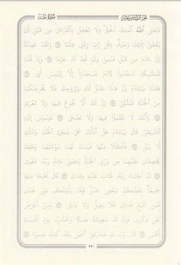 Gölgeli Kuran Yazı Mushafı 30 Cüz - (BEYRUT BASKI) - Orta Boy - 5