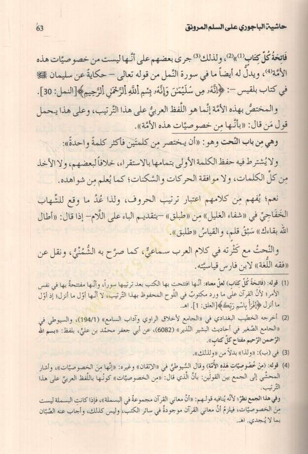 Haşiyetül-Bacuri ales-Süllemil-Münevrak fil-mantık  - حاشية الباجوري على السلم المرونق في المنطق - 2