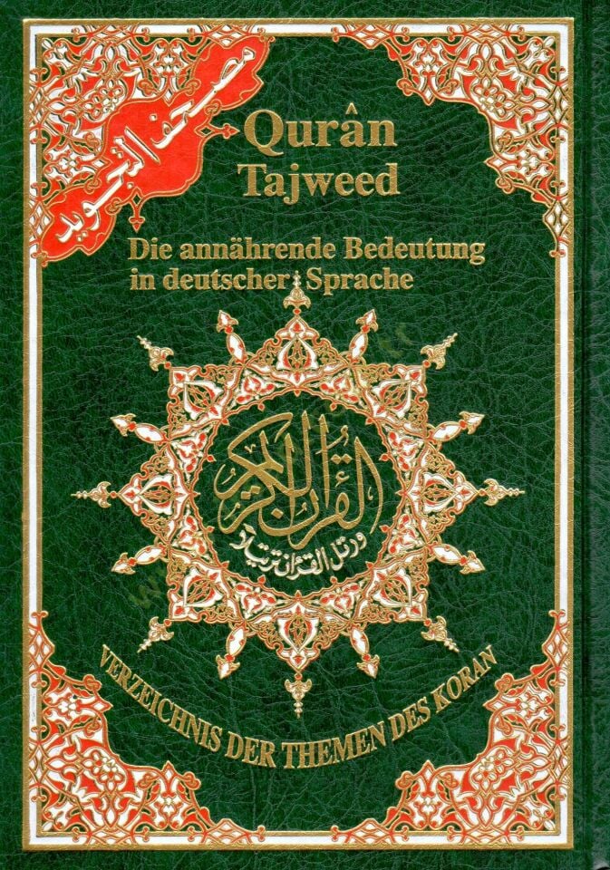 Mushafüt-Tecvid  - مصحف التجويد ألماني مترجم مع فهرست مواضيع