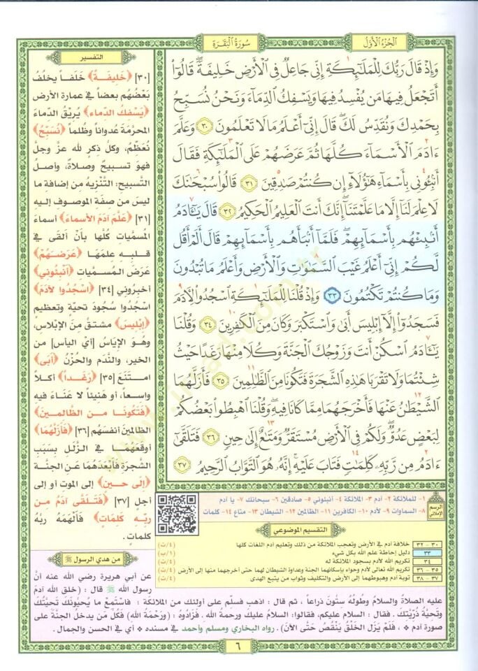 - التقسيم الموضوعي للحافظ المتقن مع أسباب النزول وشرح للمفردات