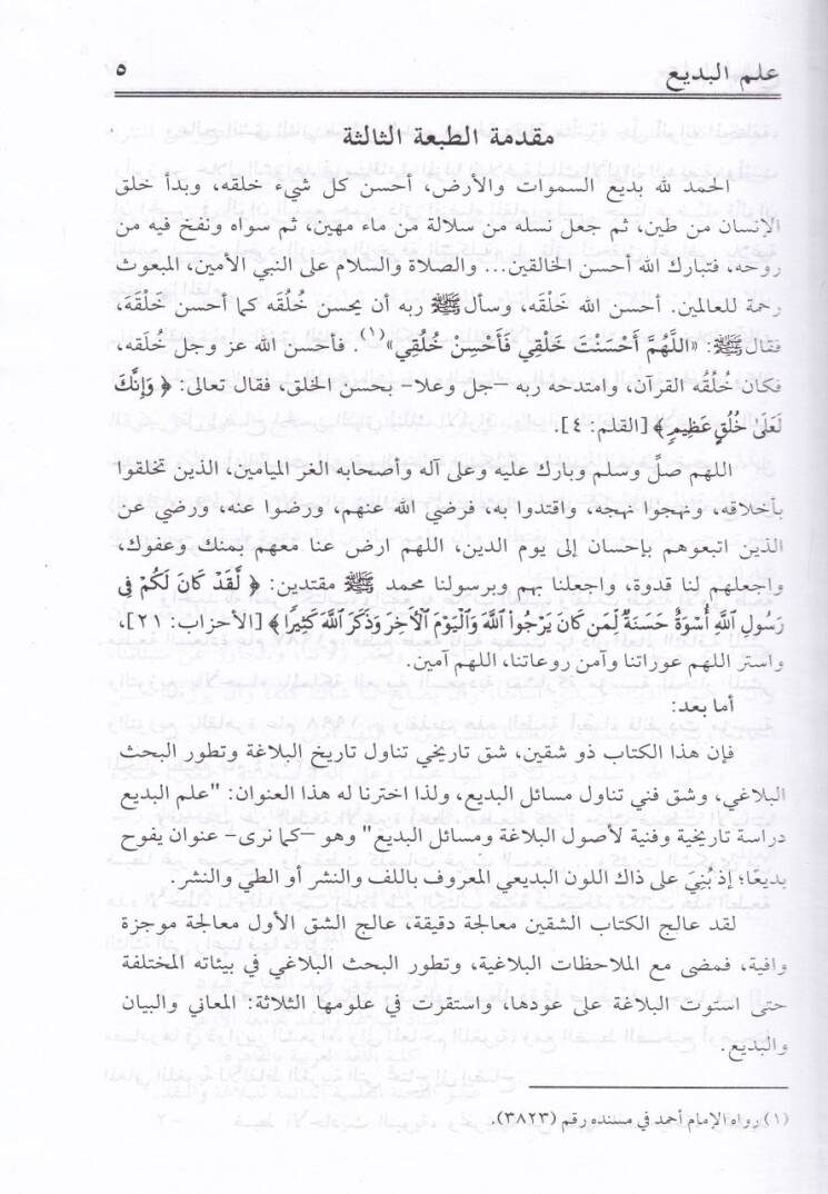 İlmul-Bedi Dirase Tarihiyye ve Fenniyye li Usulil-Belagavi Mesailil-Bedi - علم البديع دراسة تاريخية وفنية لأصول البلاغو مسائل البديع - 2