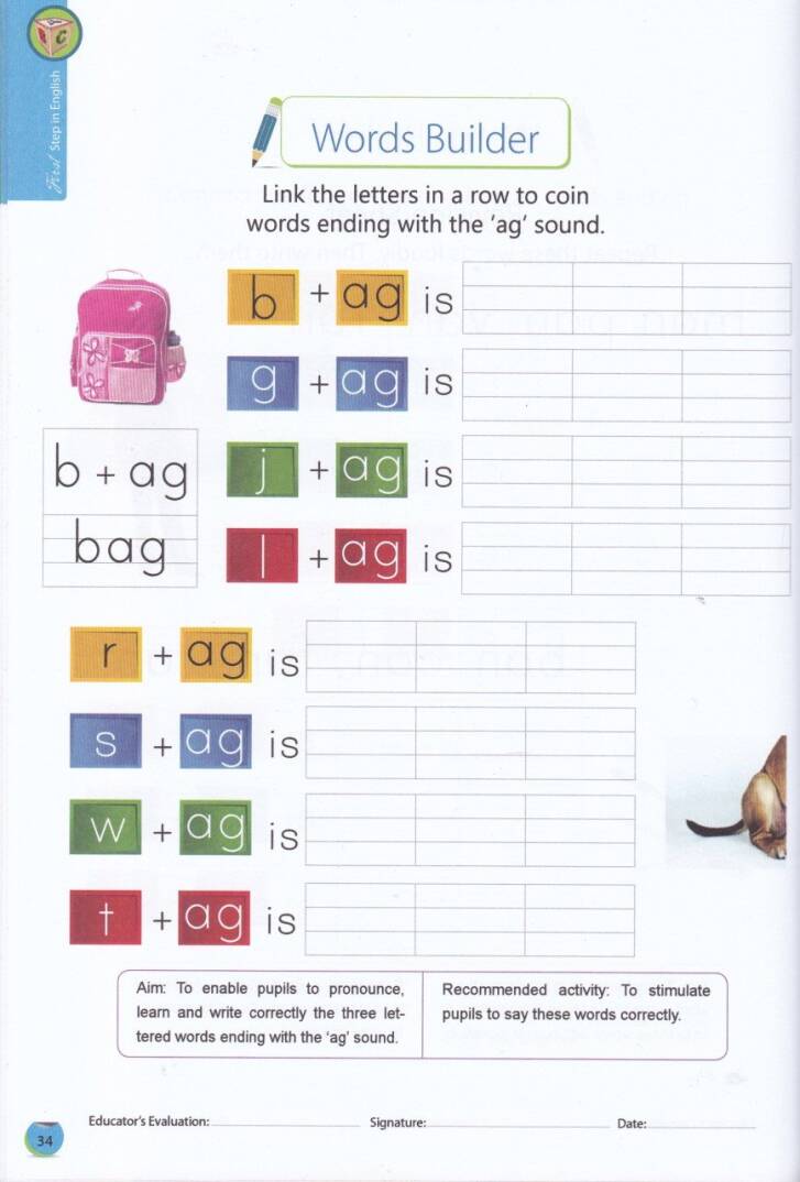 Kelimelerin İnşası İngilizcede İlk Adım - Words Builder First Step in English - 2