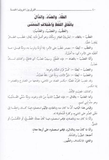 Kitabul-Fark Beynel-Huruful-Hamse  - كتاب الفرق بين الحروف الخمسة الظاء والضاد والذال والسين والصاد - 2