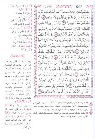 el kuranul kerim ve bihamishihit tibyan fi beyani meani kelimatil kuran - القرآن الكريم وبهامشه التبيان في بيان معاني كلمات القرآن - 2