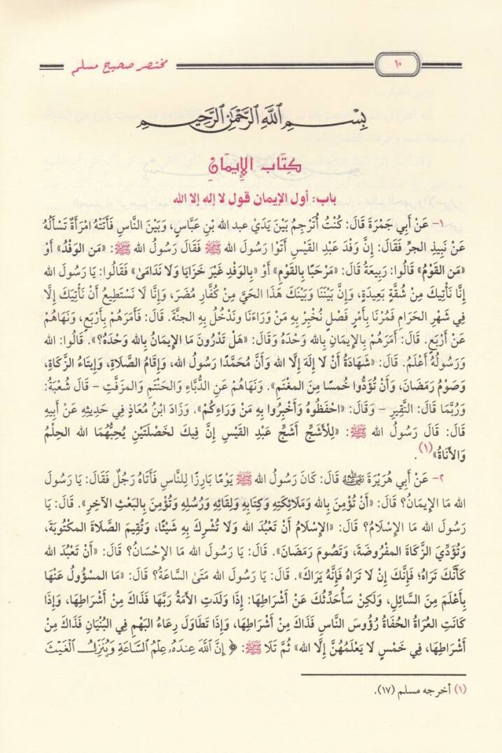 Muhtasar Sahihi Müslim  - مختصر صحيح مسلم - 2