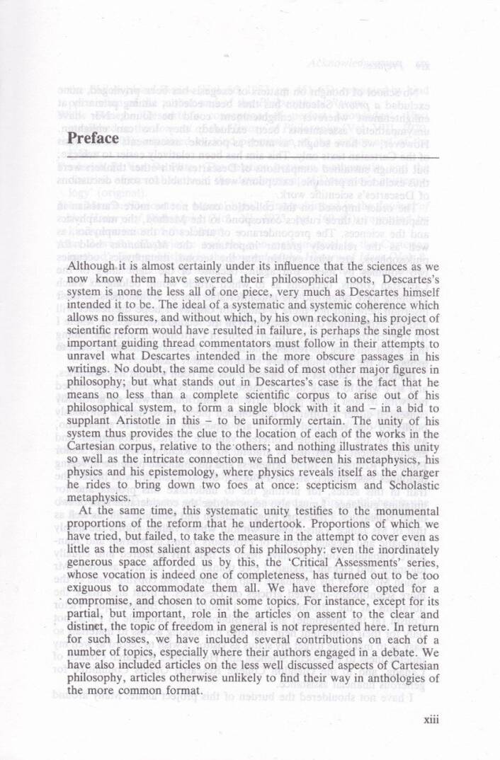 Rene Descaprtes Critical Assessmenes - رينيه ديسكابرتس التقييم الحرج - 3