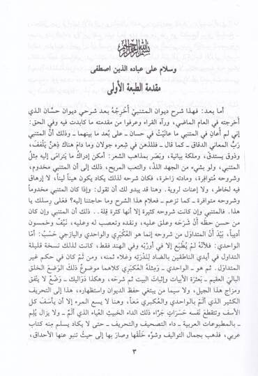 Şerhu Divanı El-Mütenebbi  - شرح ديوان المتنبي - 3