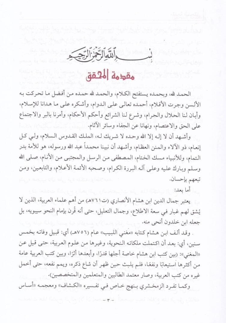 Şerhüd-Demamini ala Mugnil-Lebib - شرح الدماميني على مغني اللبيب وعليه تعليقات الإمام تقي الدين أحمد بن محمد الشميني - 3