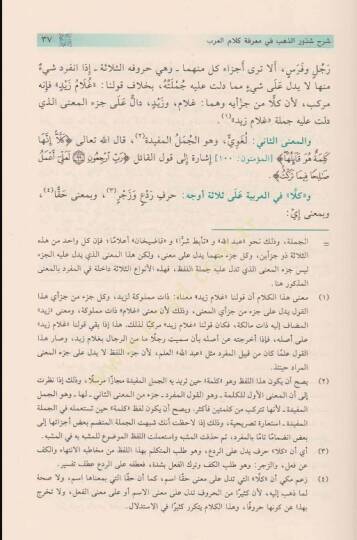 Şurhu Şüzuriz Zeheb fi Marifeti Kelamil Arab - شرح شذور الذهب في معرفة كلام العرب - 2