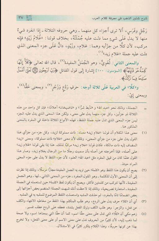 Şurhu Şüzuriz Zeheb fi Marifeti Kelamil Arab - شرح شذور الذهب في معرفة كلام العرب - 2