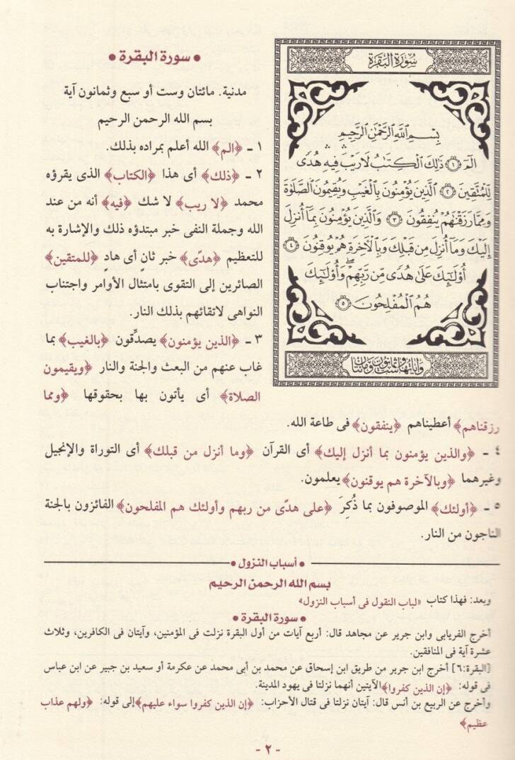 Tefsirül-Celaleyn  - تفسير الجلالين بهامش القرآن الكريم - 2