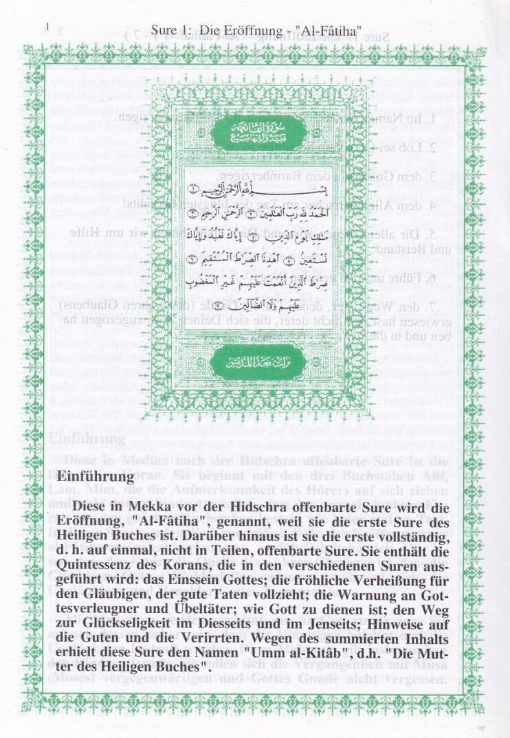 Tercemetu Meanil-Kuranil-Kerim bil-Lugatil-Almaniyye Sinngemasse Deutsche Übersetzung des Heiligen Koran Arabisch-Deutschen - ترجمة معاني القرآن الكريم باللغة الألمانية - 2